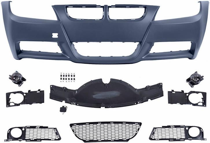 Sport Look Voorbumper BMW E90 E91 Zonder PDC/Sproeiers B2599, Auto-onderdelen, Carrosserie en Plaatwerk