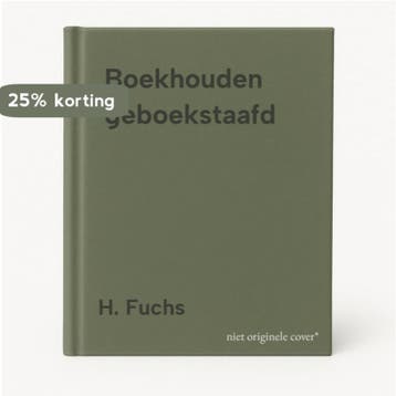 Boekhouden geboekstaafd 9789001410759 H. Fuchs, Boeken, Verzenden, Gelezen, H. Fuchs