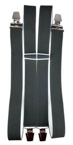 Grijze Bretels met 4 extra sterke clips, Kleding | Heren, Verzenden, Nieuw