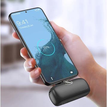 Mini Powerbank 5000mAh Fast Charge USB-C Compact Oplader, Verzenden, Nieuw