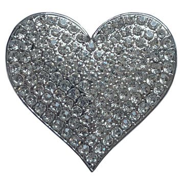 Fako Bijoux - Magneet Broche XL - Hart Kristal - Magnetische, Verzenden, Nieuw