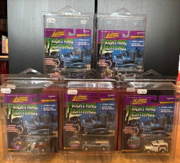 Johnny Lightning verzamelautos Frightning Lightning set, Ophalen of Verzenden, Nieuw, Pop, Beeldje of Miniatuur