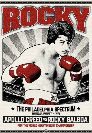 Rocky Balboa Vs Apolo Creed - Philadelphia Spectum: