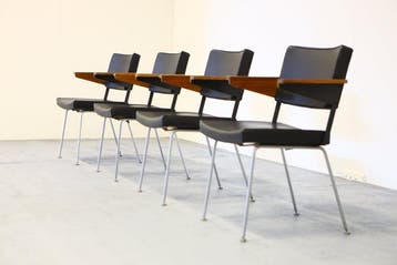 Gispen - André R. Cordemeyer - Fauteuil (4) - 1265 - Teak