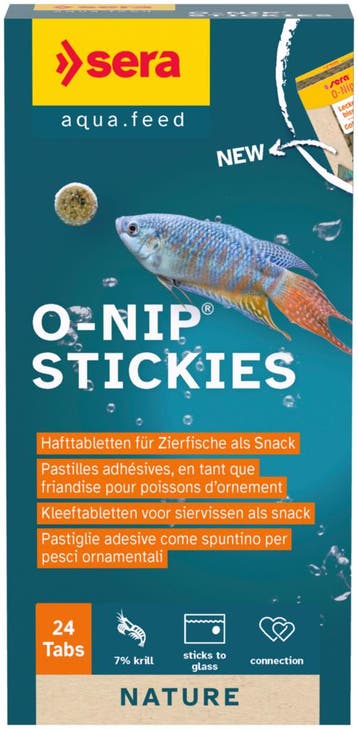Sera O-nip Stickies (Sera aquariumvoer, Aquariumvis voeding), Ophalen of Verzenden, Nieuw, Overige typen