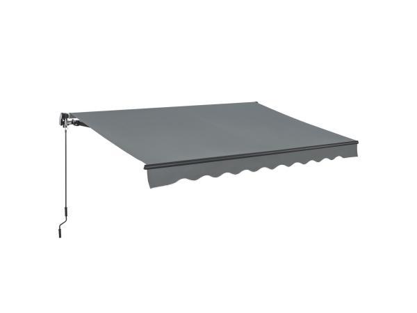 Veiling - Zonnescherm / Luifel - 250 x 200 cm - Grijs, Tuin en Terras, Zonneschermen, Gebruikt