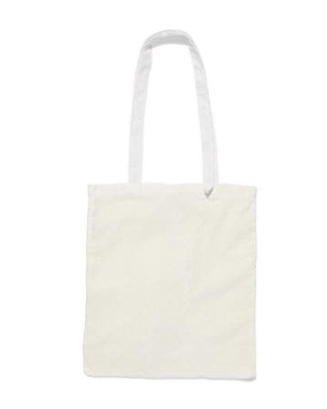 HEMA Canvas tas 42x36cm ruiten, Verzenden, Nieuw, Wit