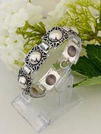 Zilver, Art Deco - Frankrijk - Clou Basque - Schakelarmband