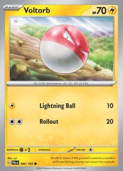 Voltorb 066/193 reverse holo Paldea evolved, Ophalen of Verzenden, Nieuw, Losse kaart, Foil