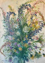 Serge Belloni (1925-2005) - Bouquet di fiori