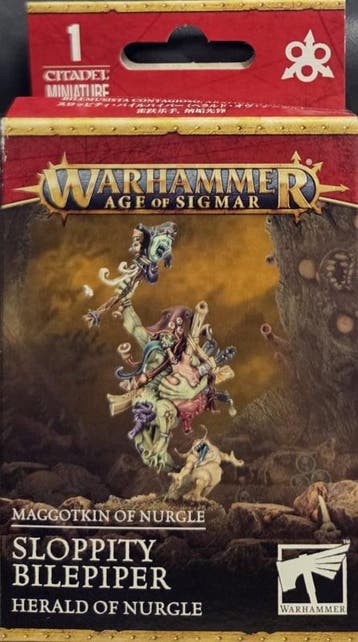 Maggotkin of Nurgle Sloppity Bilepiper (Warhammer Age of, Hobby en Vrije tijd, Ophalen of Verzenden, Nieuw