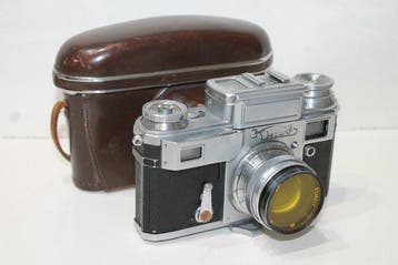 Arsenal Kiev 4 + Jupiter-8, 2/50mm | Meetzoeker camera, Nieuw