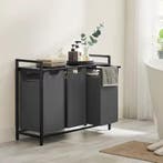 3-Vaks Wasmand met Plank – Uitschuifbare Waszakken en Frame, Verzenden, Nieuw