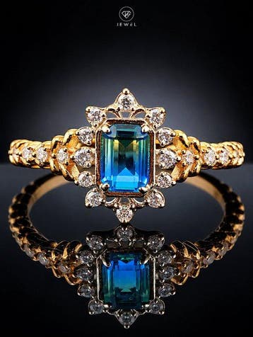 Zonder minimumprijs - Ring Regenboog Mystiek Topaas Ring -, Sieraden, Tassen en Uiterlijk, Ringen, Nieuw