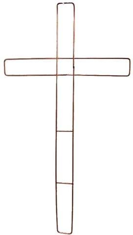 Metalen kruisframe Koperkleur 18 inch, Ophalen of Verzenden, Nieuw