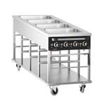 GGM Gastro | Bain-marie wagen - 4 kW - 4x GN 1/1 - | TWBK400, Verzenden, Nieuw, Effen
