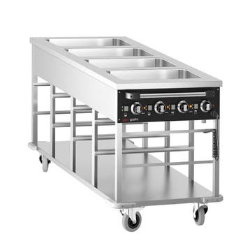 GGM Gastro | Bain-marie wagen - 4 kW - 4x GN 1/1 - | TWBK400, Verzenden, Nieuw