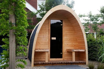 POD Sauna /Buiten Sauna + GRATIS LEVERING!, Sport en Fitness, Ophalen of Verzenden, Nieuw, Fins of Traditioneel, Complete sauna