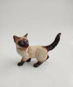 Goebel - Beeldje - Chat Siamois aux yeux bleus - Céramique