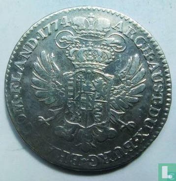 Oostenrijkse Nederlanden ½ kronenthaler 1774, Postzegels en Munten, Munten | Europa | Niet-Euromunten, Verzenden, Losse munt, Goud