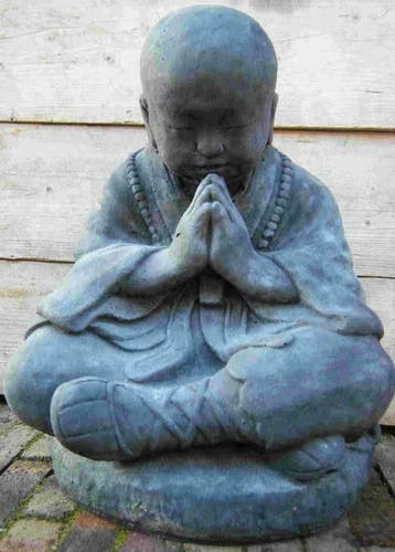 Boeddha beelden, lachende chinese buddha, lavasteen beeld, Ophalen of Verzenden, Nieuw, Steen, Boeddhabeeld