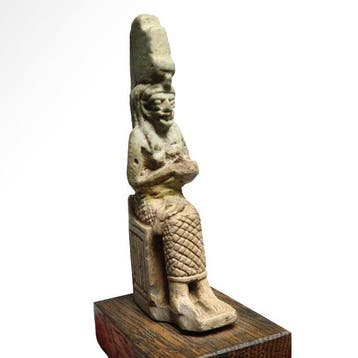 Oud-Egyptisch Faience Isis amulet