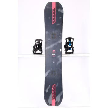 160 snowboard K2 EST. 87, p-tex topsheet, Black/red, FLAT/Ro, Sport en Fitness, Verzenden, Gebruikt
