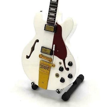 Miniatuur replica Gibson ES 355 gitaar - Alex Lifeson - Rush, Ophalen of Verzenden, Nieuw, Pop, Beeldje of Miniatuur