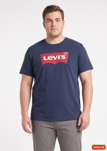 Levis T-shirts Heren maat L Marineblauw Vintage, Ophalen of Verzenden, Nieuw