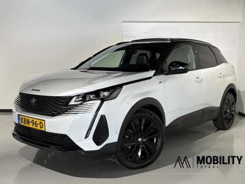 Zakelijke Lease |  Peugeot 3008 1.2 130pk AUT GT|Black Pack|, Automaat, Gebruikt, Wit, SUV of Terreinwagen