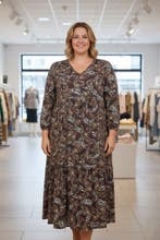 Ophilia jurk Lucy viscose dessin Maat:, Verzenden, Nieuw, Overige kleuren
