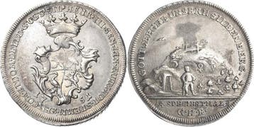 1/4 taler, daalder 1751, Reuss-aeltere Linie Untergreiz H..., Verzenden