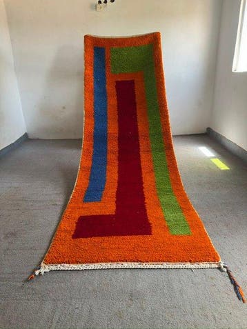 Boujad - Loper - 290 cm - 95 cm - Handgemaakt Marokkaans, Huis en Inrichting, Stoffering | Tapijten en Kleden, Nieuw