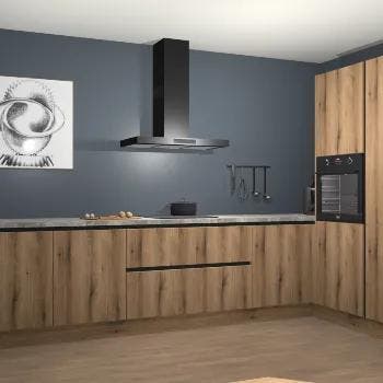 Goud Eiken greeploze keuken Khao Lak 73145, Verzenden, Nieuw