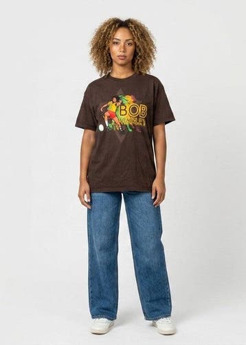 Gildan T-shirts Dames maat L Bruin Vintage, Ophalen of Verzenden, Nieuw