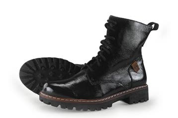 Josef Seibel Veterboots in maat 37 Zwart, Kleding | Dames, Schoenen, Verzenden, Zwart, Overige typen, Zo goed als nieuw