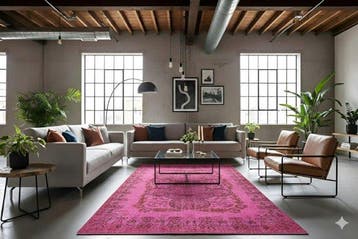 Roze vintage - Vloerkleed - 285 cm - 160 cm - met, Huis en Inrichting, Stoffering | Tapijten en Kleden, Nieuw