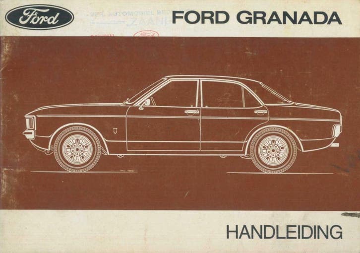 1975/76 Ford Granada Instructieboekje Handleiding Nederlands, Auto diversen, Handleidingen en Instructieboekjes, Verzenden