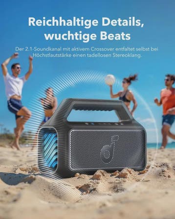 Soundcore Boom 2 Outdoor Bluetooth Speaker - 80W, IPX7 Water, Verzenden, Nieuw