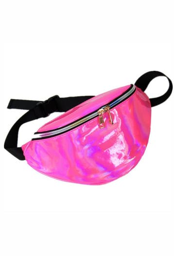 KIMU® Grote Roze Heuptas Glitter Fanny Pack Heuptasje Hot Pi, Ophalen of Verzenden, Nieuw, Roze, Overige typen