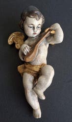 Beeldje - Südtirol Engel Putte ca. 20 cm - Hout, Antiek en Kunst, Antiek | Boeken en Bijbels