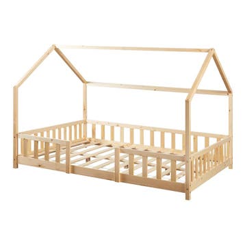 [en.casa] Kinderbed Sisimiut met uitvalbeveiliging 140x200 c, Kinderen en Baby's, Kinderkamer | Bedden, Verzenden, Nieuw