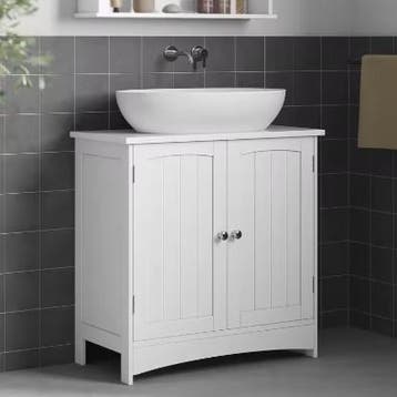 Badkamer Wastafel Onderkast met 2 Deuren – 30×60×60 cm, Verzenden, Nieuw