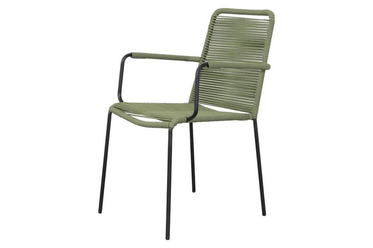 VDG Denver rope stapelbare tuinstoel groen, Tuin en Terras, Tuinstoelen, Nieuw, Overige materialen, Verzenden