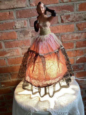 Handwerk Hollywood Regency  - Lamp - Aardewerk - Boudoir-