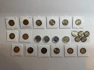 Europa. 2 Euro 2010/2017 (23 stuks) (Zonder minimumprijs)