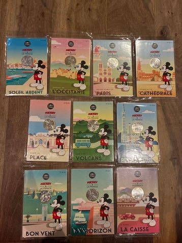 Frankrijk. 10 Euro 2018 Mickey et la France (10 coins)