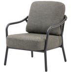 Serenno lounge tuinstoel aluminium antraciet, Tuin en Terras, Tuinstoelen, Ophalen of Verzenden, Nieuw, Aluminium