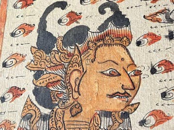 Balinees Kamasan-schilderij – Traditionele Wayang-scène – 67