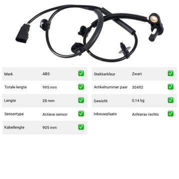 ABS-sensor Jaguar X-Type 2.5 V6 Vierwielaandrijving (X400) V, Verzenden, Nieuw, Jaguar